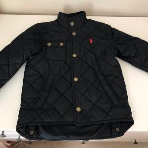 Navy Blue Quilted Polo by Ralph Lauren Jacket
